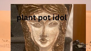Idol | pot for plant | making with cement | Hand made | at home | @Talentgirl07