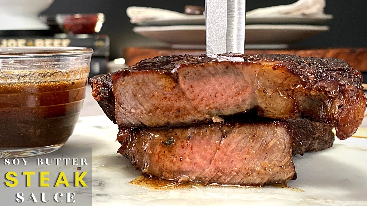 Steak With Garlic Butter Soy Sauce!!! No one believed me I cooked it at