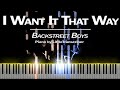 Backstreet Boys - I Want It That Way (Piano Cover) Tutorial by LittleTranscriber