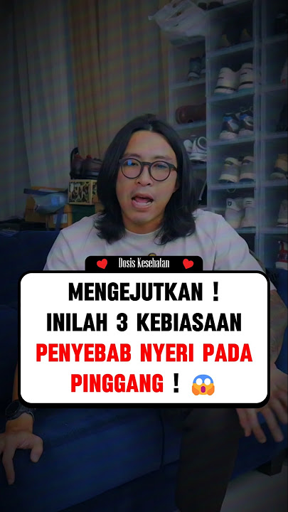 KEBIASAAN PENYEBAB NYERI PINGGANG 😱 #doktertirta #podcast #tipskesehatan