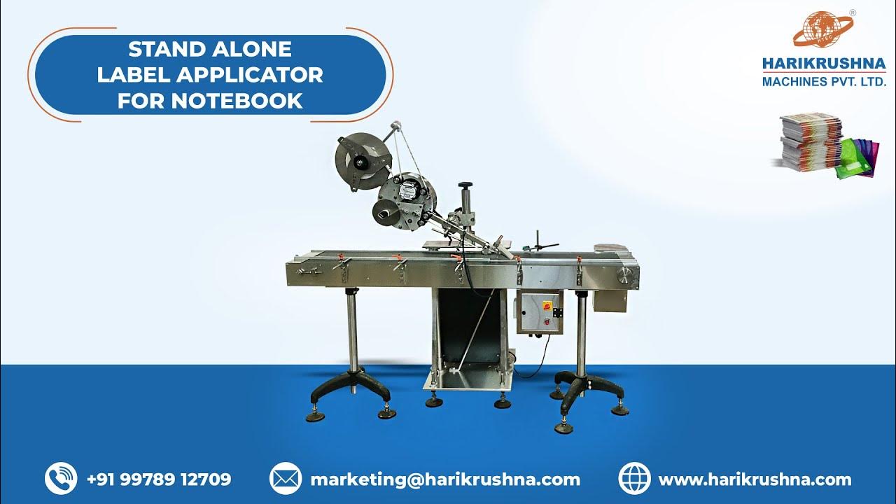 STAND ALONE LABEL APPLICATOR FOR NOTEBOOK YouTube