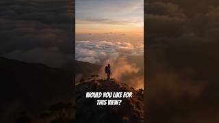 Would You Hike for This View? #Indonesia #MountainView #Hiking #Sunrise #Peaceful #Shorts #mountlife