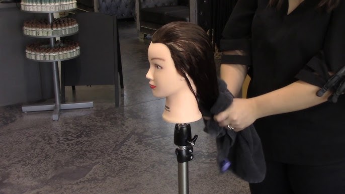 MILLYSHINE Mannequin Head With Hair And Stand Tripod,100% Real