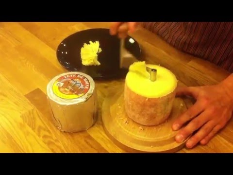 Сыр Тет Де Муан (Голова монаха) и нож жироль - Girolle & Tête de Moine