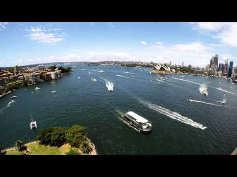 Time-lapse of Sydney Harbour, Australia Day 2016