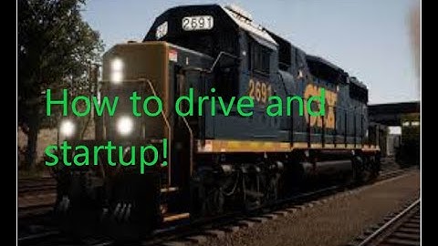 How to startup and drive off in a CSX GP38-2, Train Sim World 2020 tutorial.