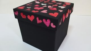 How To RECYCLED Old Gift Box Into NEW Look - Tutorial :) ❤ What Will You Need ❤ - A4 Size Black Paper - Glue Stick - Pencil - 