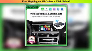 ANYFAR Wireless CarPlay For Audi A4 A5 Q5 2008-2018 Android Auto Mirror Link AirPlay Reverse