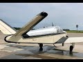 1948 Bonanza landing after 1st flight in 20+ years.