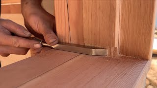 Installing The Window Sills and Door Frame On My Timber Frame Cabin!!!