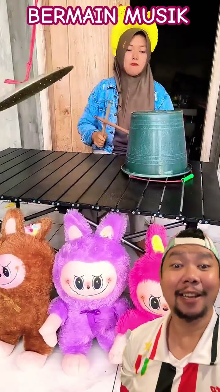 BERMAIN MUSIK LABUBU GEMOY!!!?? #funny #cute #comedy #mostfunny