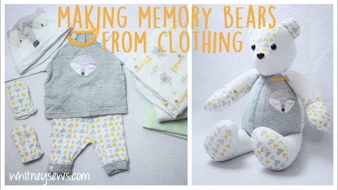 Large 19 Memory bear from adult clothing