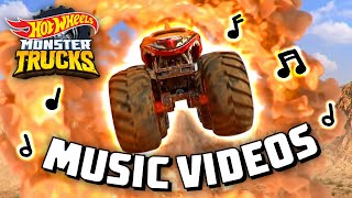 Official MUSIC VIDEOS ft. Songs GO BIG GO HOT WHEELS and CRUSHING IT 🎶 | Hot Wheels