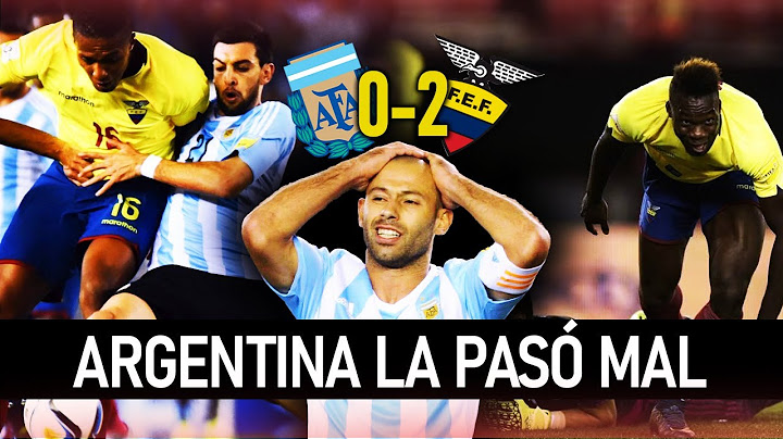 El día QUE SUBESTIMARON a ECUADOR y fue HISTÓRICO | Argentina 0-2 Ecuador