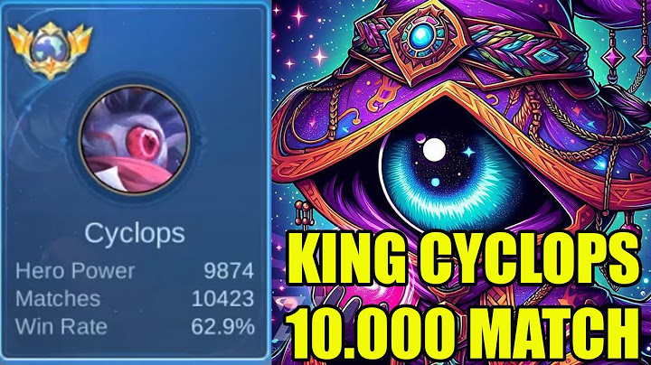 RAJA CYCLOPS 10.000 MATCH meta terbaru jadi jungler op banget di buff patch terbaru - mobile legends