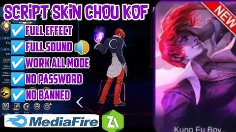 UPDATE!!!CHOU IORI YAKAMI (KOF) SKIN SCRIPT!!!NEW PATCH!!!NO PASSWORD!!!