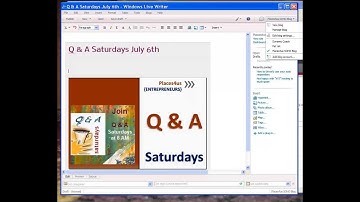 How to create a blog post with Windows Live Writer
