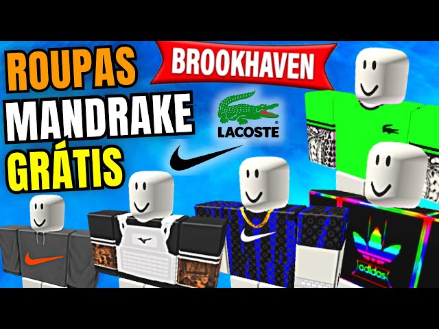 Pegue GRÁTIS Roupas Mandrake no Brookhaven e Bloxburg - Roblox 