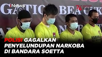 Polisi Gagalkan Penyelundupan Narkoba Jaringan Internasional di Bandara Soetta #iNewsPagi 05/08