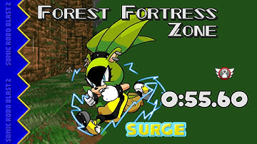SRB2 v2.2.10 - Forest Fortress Zone in 0:55.60 (Surge)