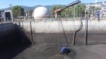 Industrial pond cleaning -Sludge pumping robotic system