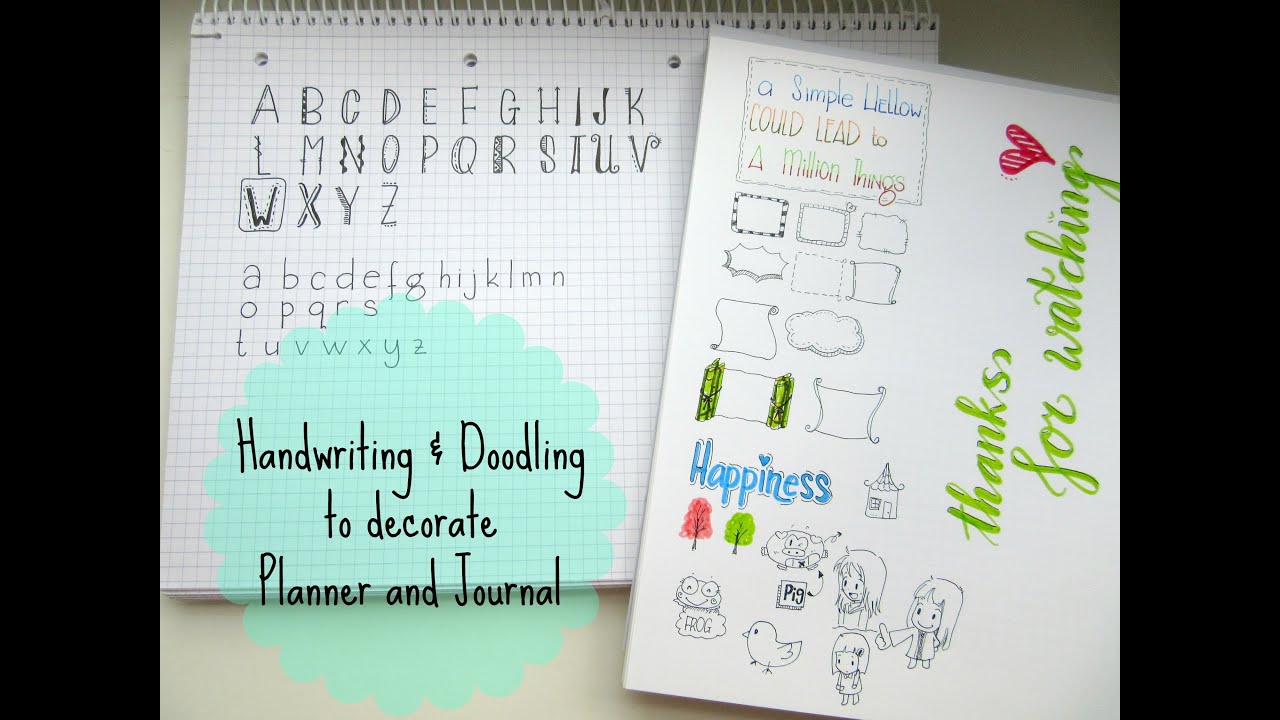 Handlettering And Doodling For Your Diary Journal Planner YouTube