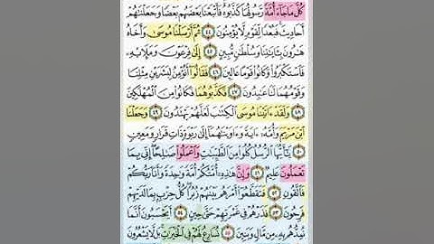 تيسير حفظ سورة المؤمنون  بالتكرار الوجة الرابع الايات (43_59) مكرر 5 مرات بصوت الشيخ عبد الباسط