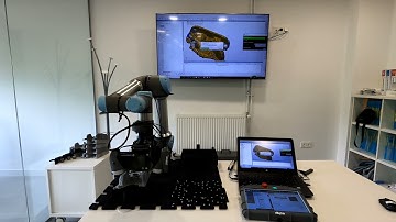 Integration between 3D scanner and collaborative robot for industrial metrology