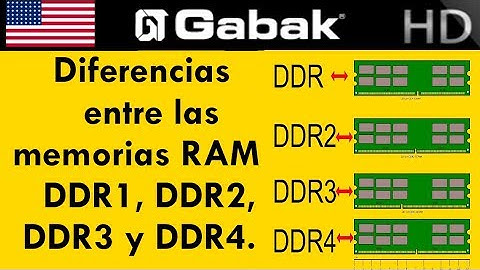 Diferencias entre memorias DDR1 vs DDR2 vs DDR3 vs DDR4