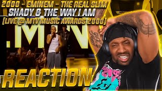 EM WAS UNSTOPPABLE THEN! | Eminem - The Real Slim Shady [Live @ MTV Music Awards 2000] (REACTION!!!)