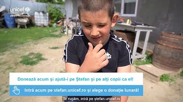 Ajută-i pe Ștefan și pe alți copii vulnerabili