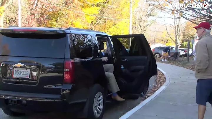 VIDEO NOW: Dan McKee arrives at the polls to vote.