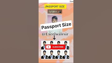 Passport Size Photo #excelwalesir #computertricks #tutorial #tips #passport #shortvideo