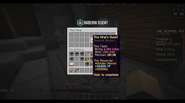 I completed the kings quest in hypixel pit