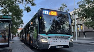 Ligne 143 - URBANWAY 18 RATP BUS | 4003 FULL KICKDOWN !!!