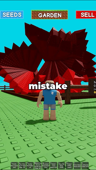 The Mistake of the New Crimson Thorn Seed in Grow a Garden...