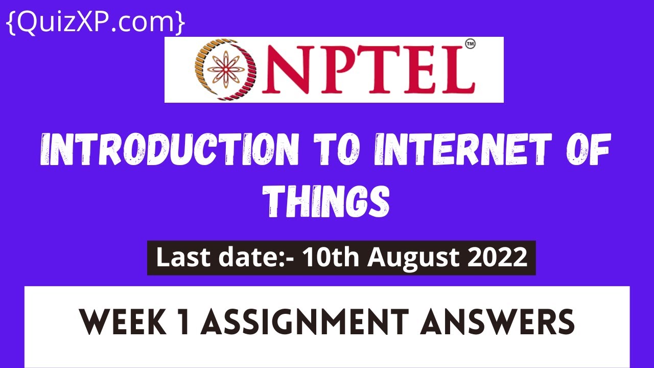 introduction to internet of things nptel assignment 1