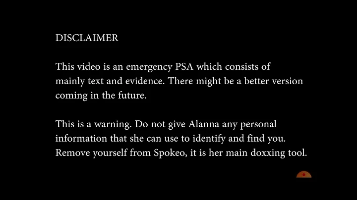 Alanna Public Service Announcement