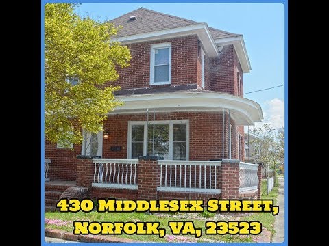 430 Middlesex Street, Norfolk, VA, 23523. VIDEO TOUR.