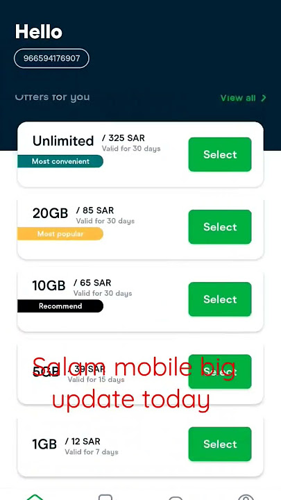 Salam mobile big update
