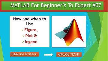 MATLAB tutorial for Beginners to expert #7 I figure,Plot & legend command |[ENGLISH]