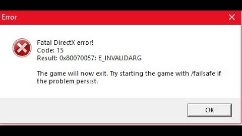 Fatal directx error code 15 just cause 2