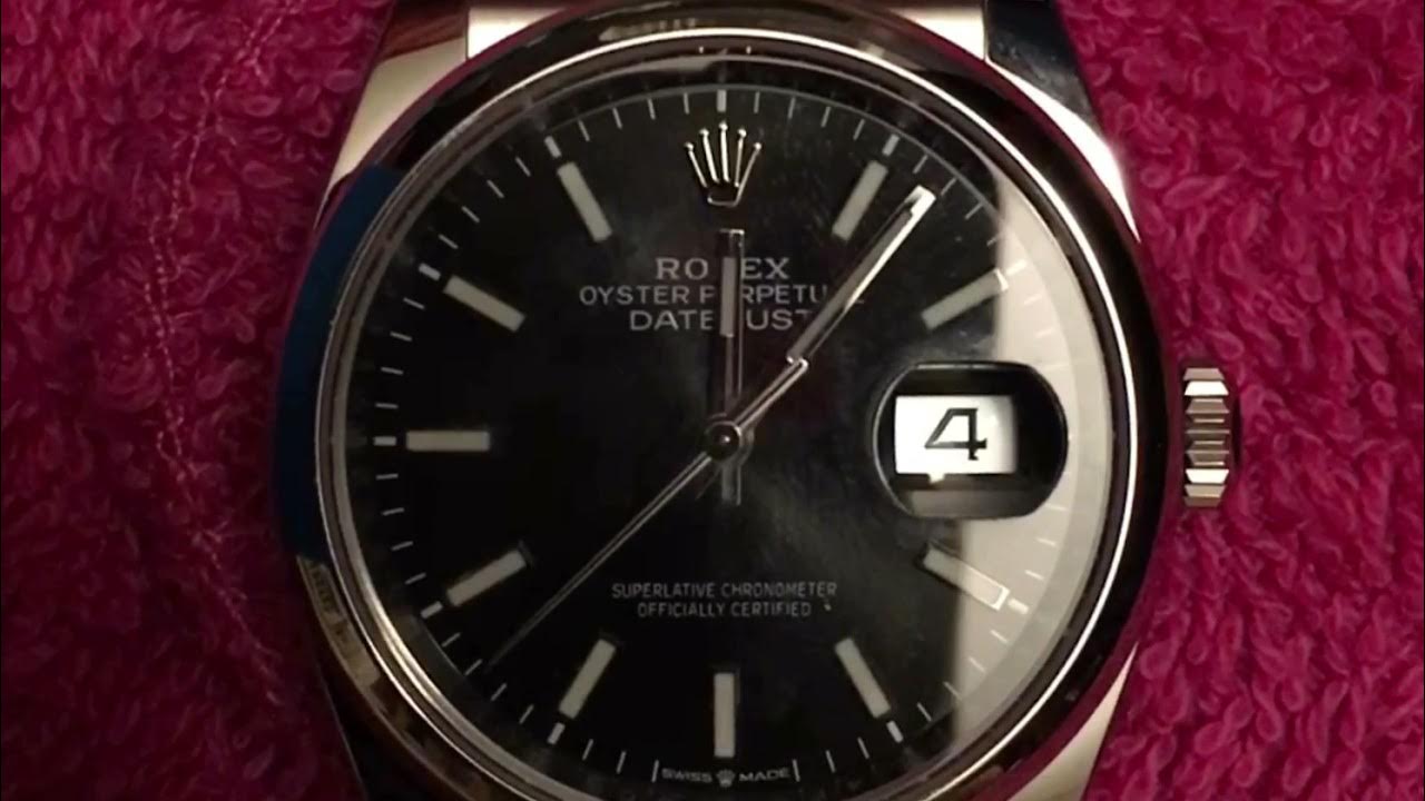 How a Rolex DateJust changes the date YouTube