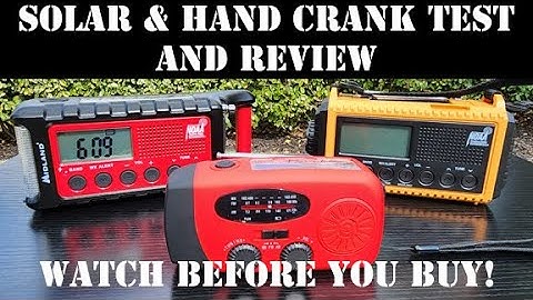 Which One to Buy? Midland ER310, Raynic CR1009, or RunningSnail Emergency Radios. Solar & Crank Test