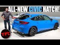 PREMIERE: The MIGHTY 2022 Honda Civic Hatch Is Back — I Go Hands-On & Compare It To The Sedan!