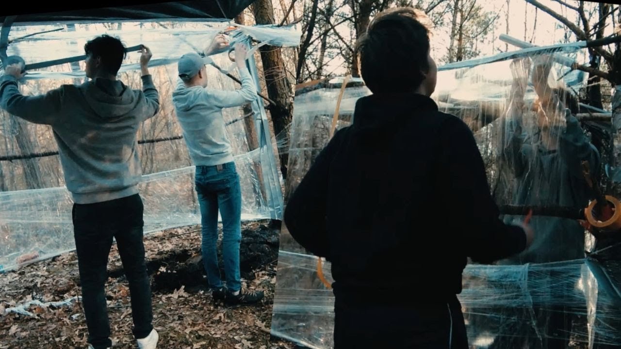 KAMP BOUWEN MET DUCT TAPE/PLASTIC FOLIE... YouTube