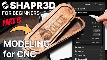 Shapr3D FOR BEGINNERS Part 8 - CAD CAM Tutorial for CNC