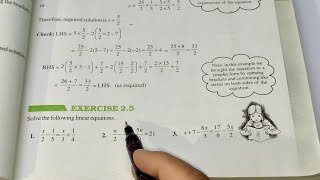 Linear Equation in One variable Ex 2.5 Chapter- 2 || Ncert Class 8th Maths Solutions screenshot 4