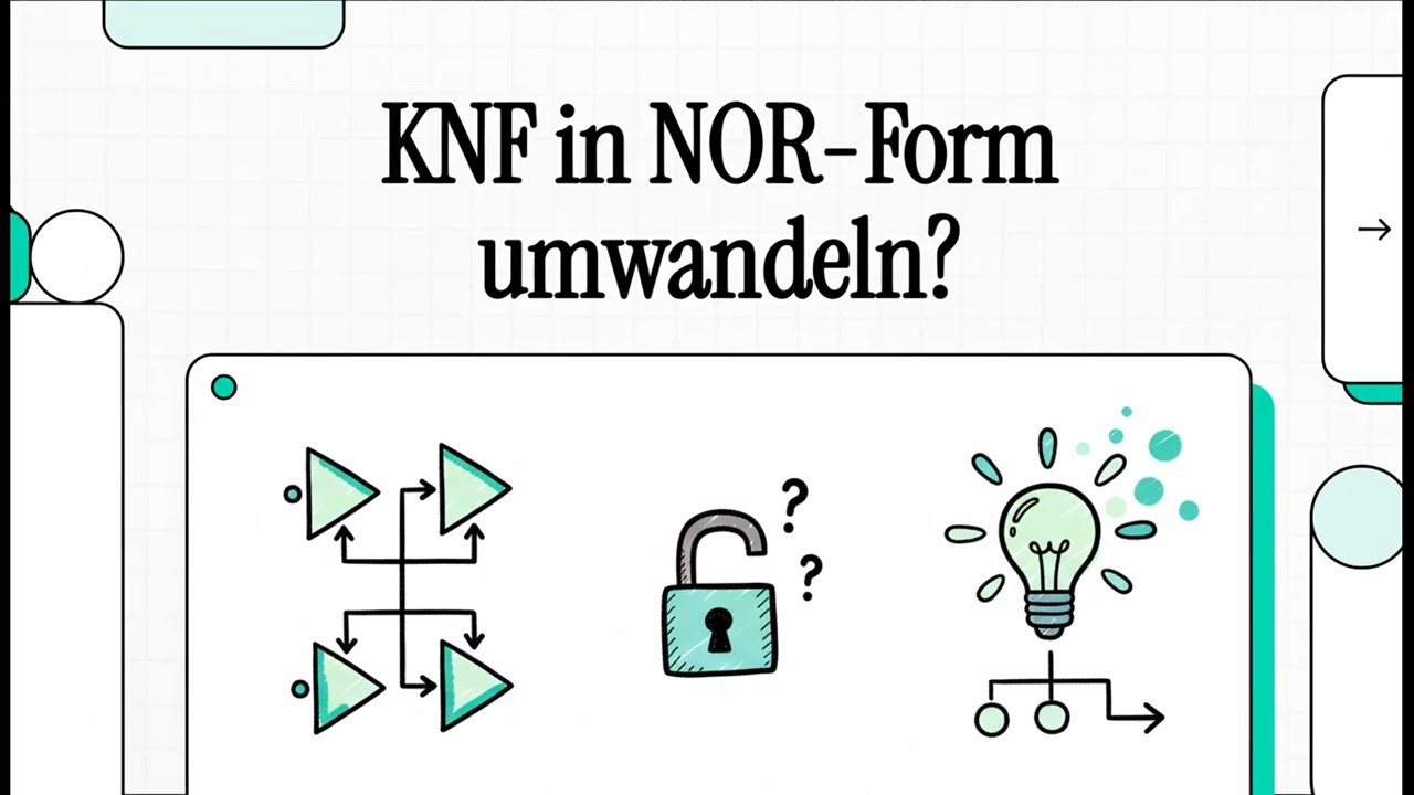 KNF in NOR-Form umwandeln? | EINFACH ERKLÄRT - YouTube