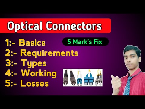 Optical Connectors | Types of Connectors | Optical Communication |
